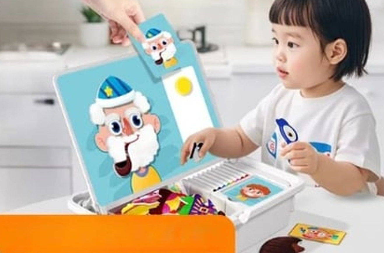 💥LAST DAY SALE 50% OFF💥Magnetic Puzzles Face Dress Up Travel Game