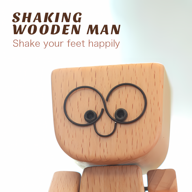 🎁Last Day Sale - 70% OFF🎉Shaking Feet Wooden Doll