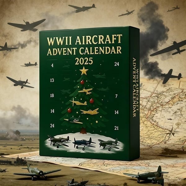 WWII Aircraft Advent Calendar — 24 Mini Warbirds to Unbox (2025 Edition) ✈️🎄