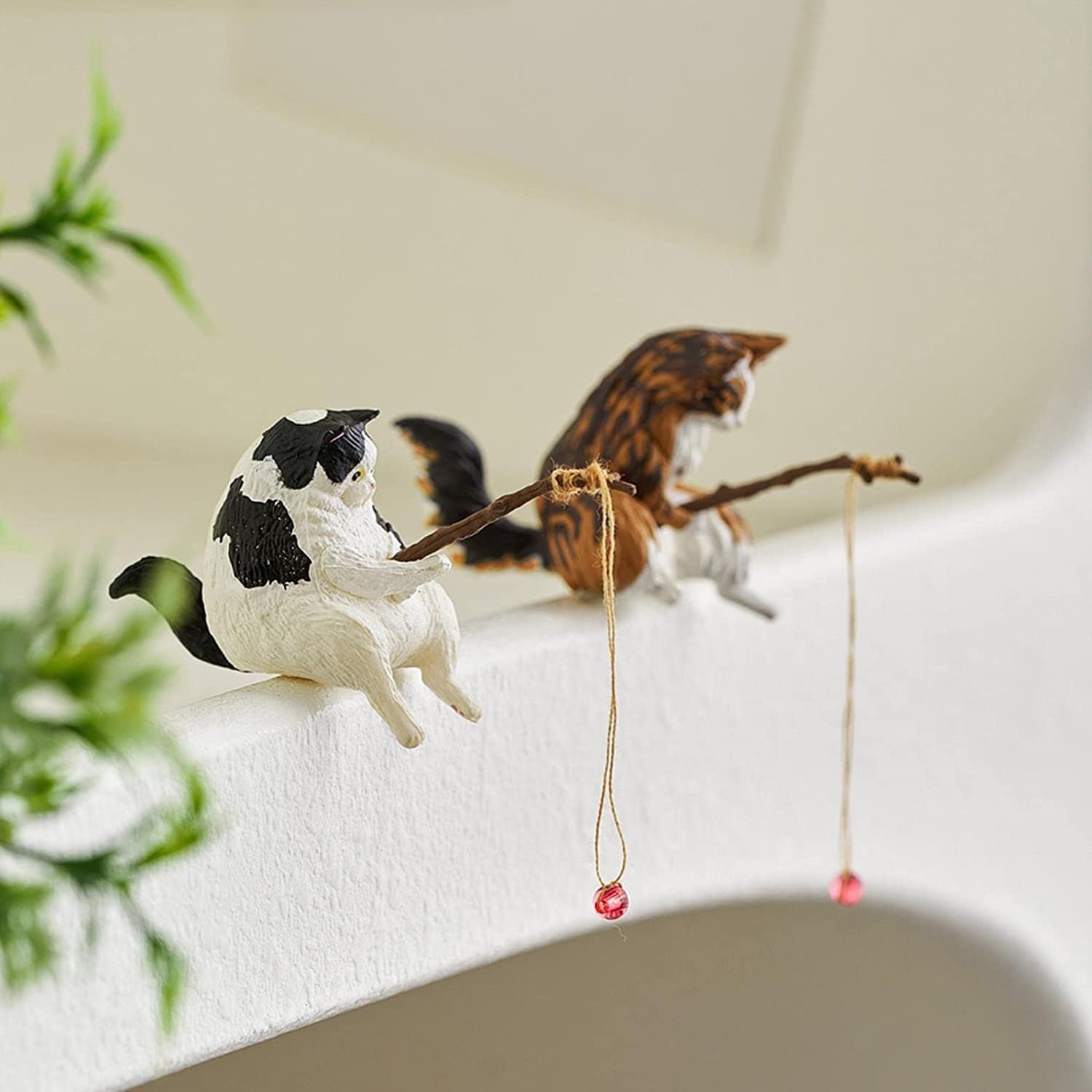 🔥Handmade Miniature Fishing Cat Figurines - Buy 4 Get Extra 20% OFF