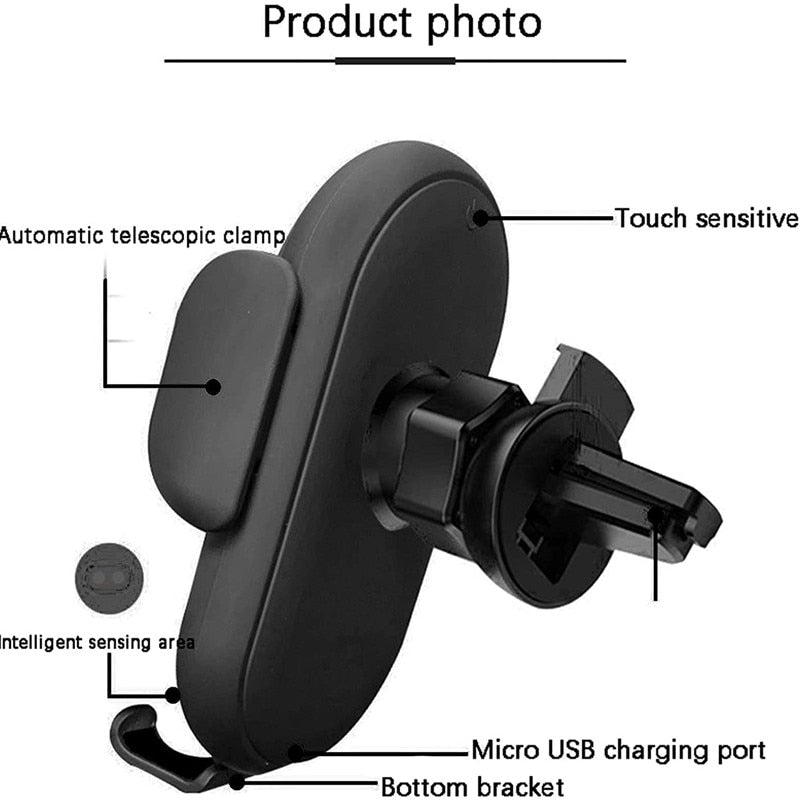 (🔥HOT SALE - 49% OFF) Smart Car Wireless Charger Phone Holder, Buy 2 Get Extra 10% OFF & Free Shipping