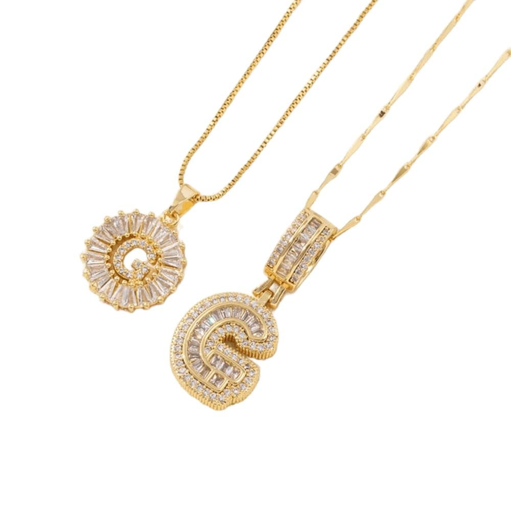 [LAST DAY 49% OFF]  🔥Initial Letter Pendant Necklaces - 2 Pack
