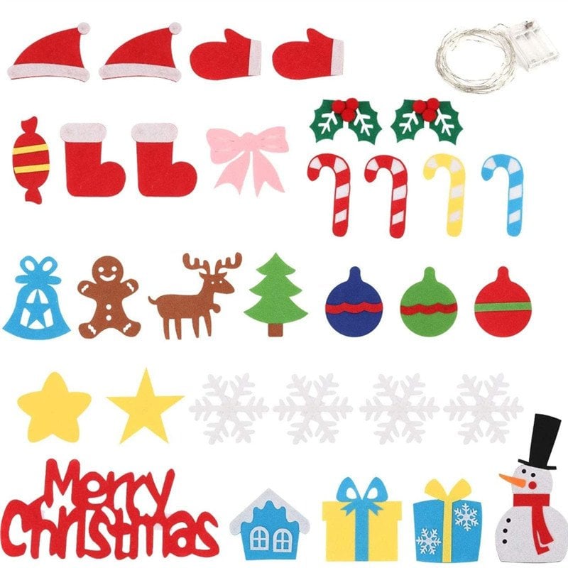 🌲Early Christmas Sale 50% Off🌲DIY Felt Christmas Tree Set