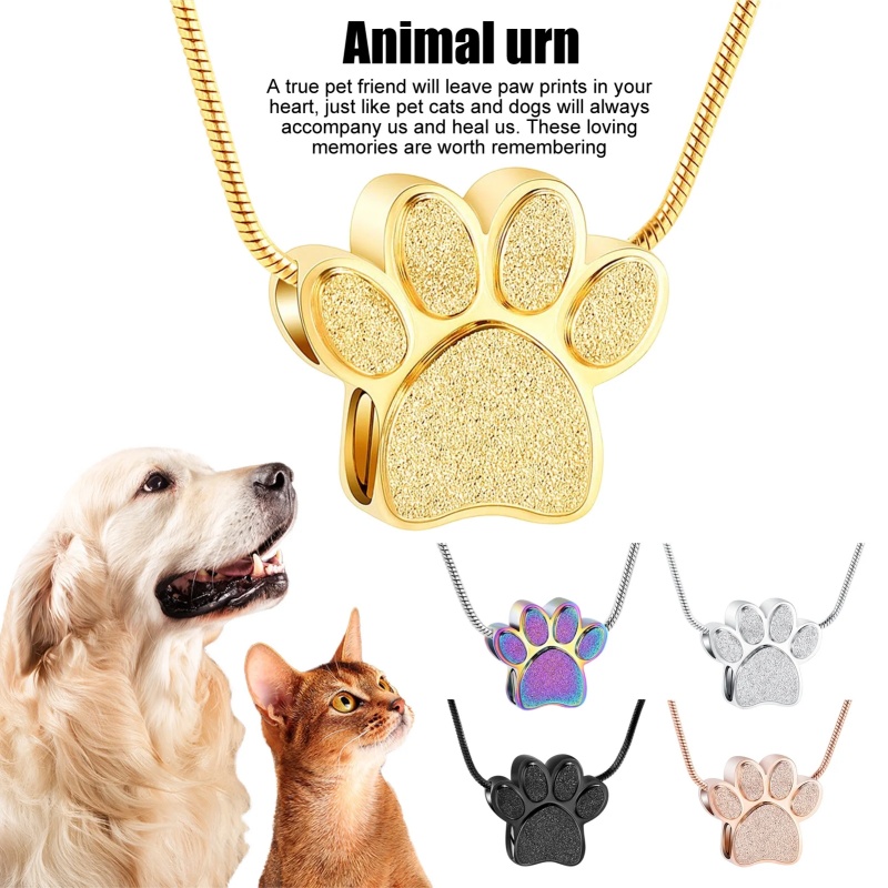 Buy 2 Free Shipping🔥Paw Shape Urn Necklace & Memorial For Dogs/Cats❤️