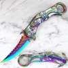 🐉 Dragon Folding Pocket Knife – Titanium-Plated Handle & Razor-Sharp Blade
