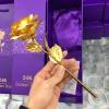 24k gold rose, flower gold foil rose gift box, a must-have for dates, proposals, dinners and Valentine's Day, elegant lover