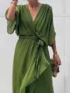 💥LAST DAY 70% OFF- Stylish and Elegant V-neck Chiffon Dress (Buy 2 Free Shipping)