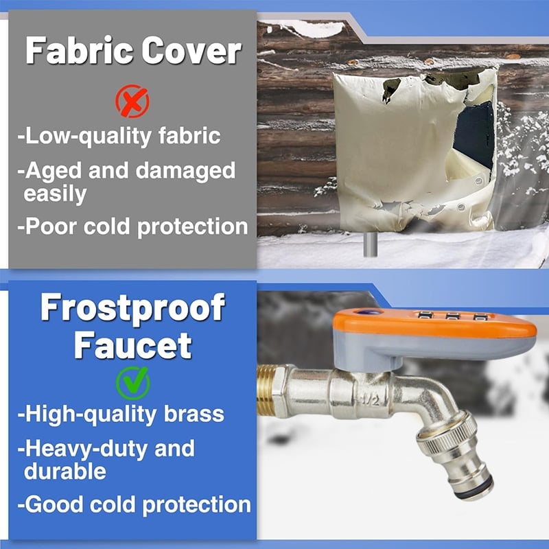 🔥1/2'' Freeze-proof faucet with password lock