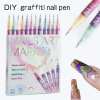 🎨12 Color Nail Doodle Pen for DIY Nail Art
