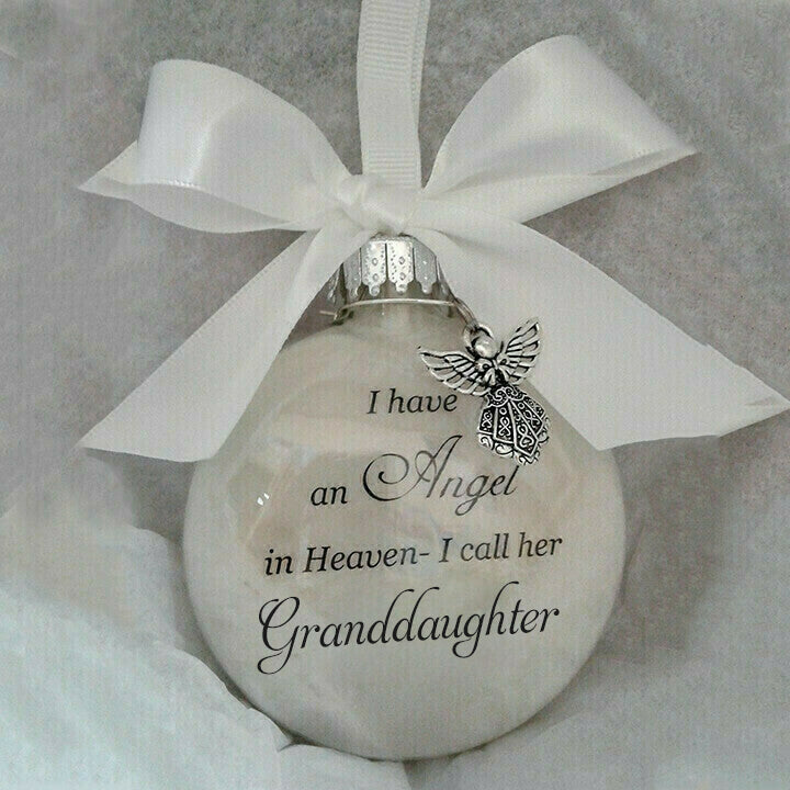 Christmas ornaments feather ball - Angel In Heaven Memorial Ornament