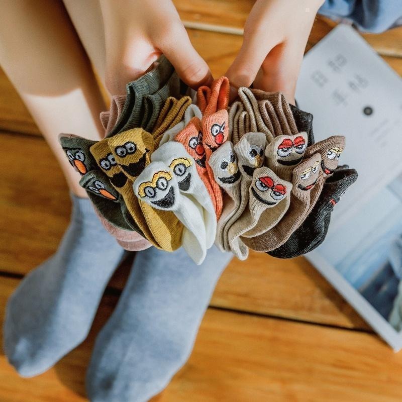 Summer Hot Sale 50% OFF - Embroidered Cartoon Women Socks