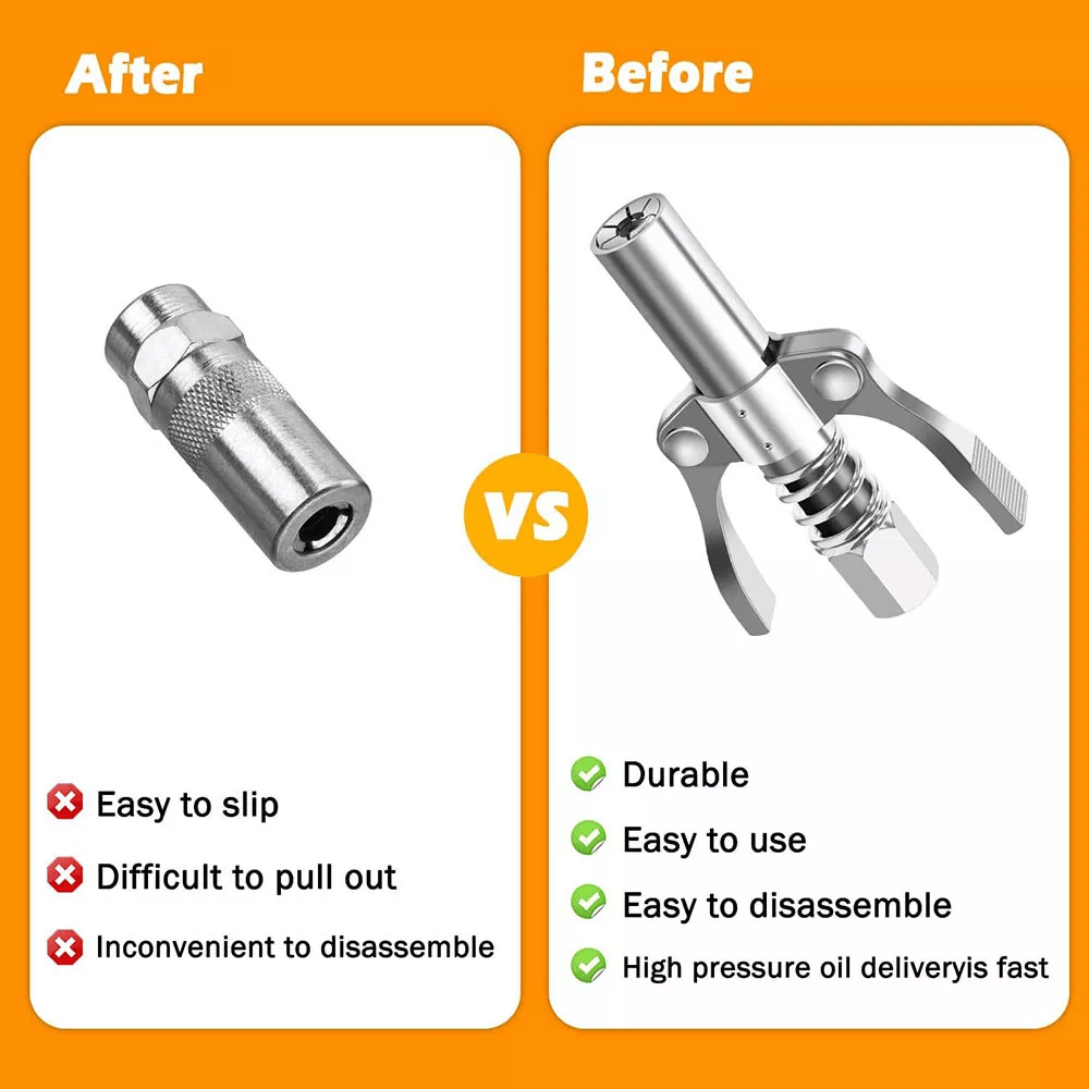 🍂TikTok Fall Mega Sale🎉Double Handle High Pressure Quick Release Grease Coupler