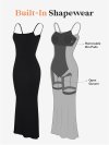 [Last Day Promotion 49% OFF] Built-In Shapewear Long Sleeve Maxi Contour Dress