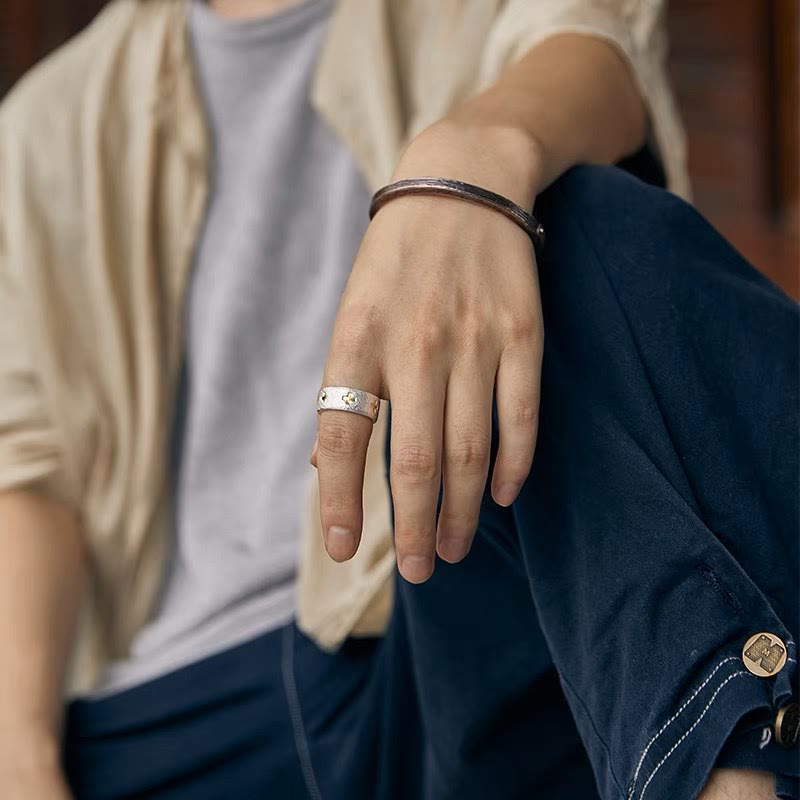 ✝️100% Handmade Adjustable Sterling Silver Cross Ring (𝐂𝐡𝐚𝐝 𝐒𝐦𝐢𝐭𝐡 𝐇𝐚𝐧𝐝𝐦𝐚𝐝𝐞®)