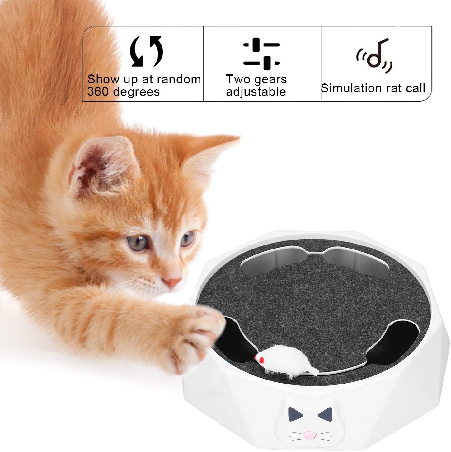 🔥LAST DAY 50% OFF - Cat Toy with Running Mouse