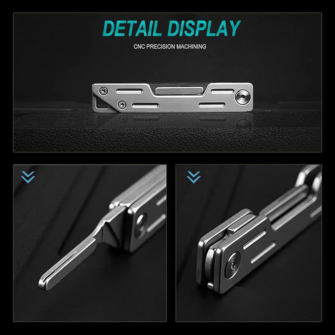 EDC Pocket Utility Knife with 10 Pcs of No. 24 Replaceable Blades