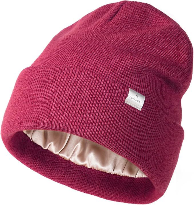 (🎄Christmas Sales 49% OFF) ✨️Satin Lined Winter Beanie Hat