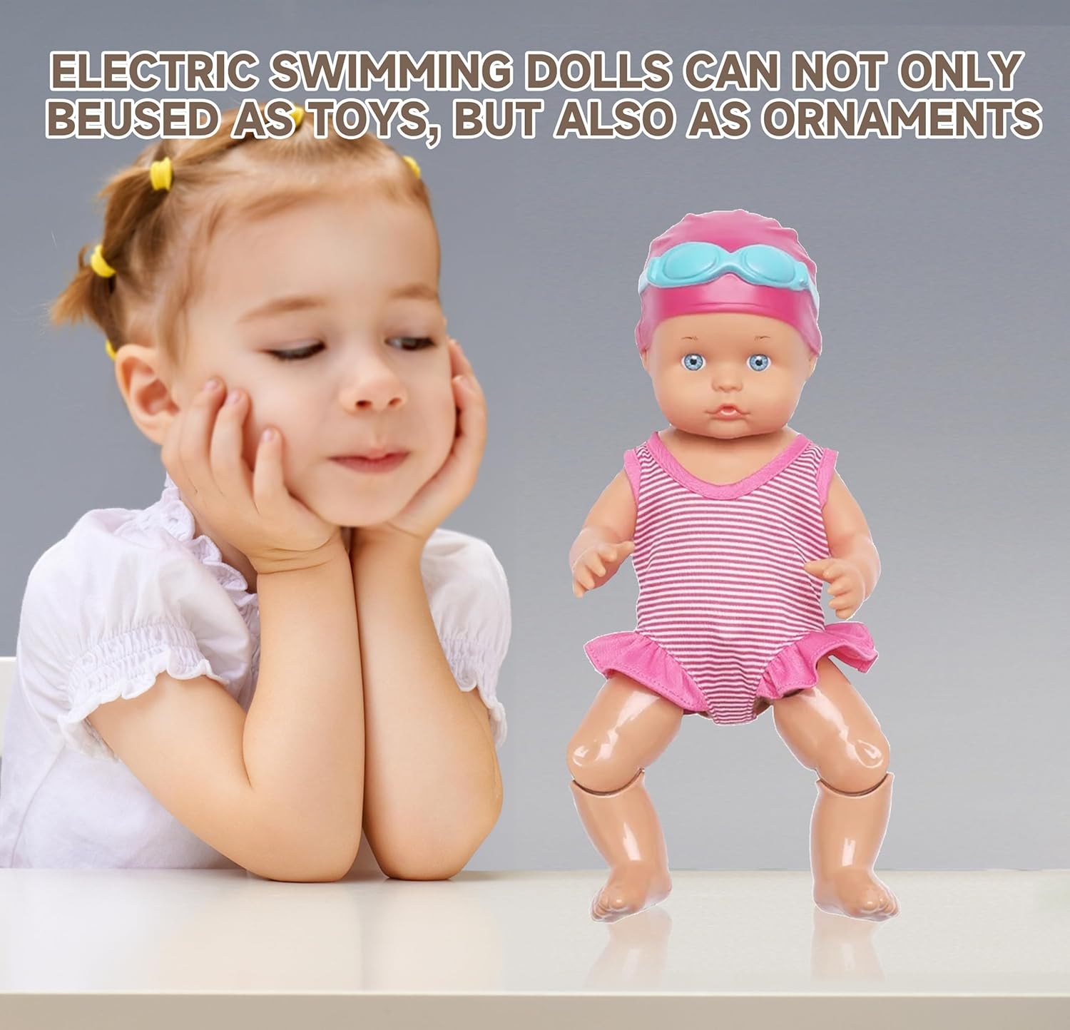 2025 New Packaging Waterproof Swimming Doll