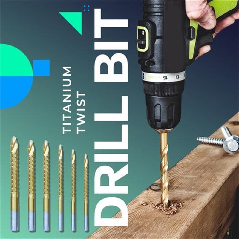 (🔥Hot Sale-48% OFF)Twist Drill Bit Set Power Tool Accessories(6 Pcs/SET )👍BUY 2 GET 1 FREE