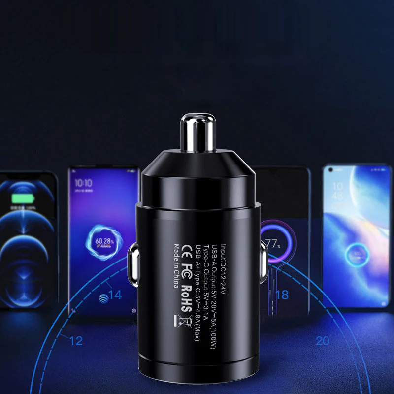 🔥(Last Day Promotion - Save 61% OFF) Multi Compatible 100W Fast Charging Car Charger ！！-🔥Buy More,Save More🔥