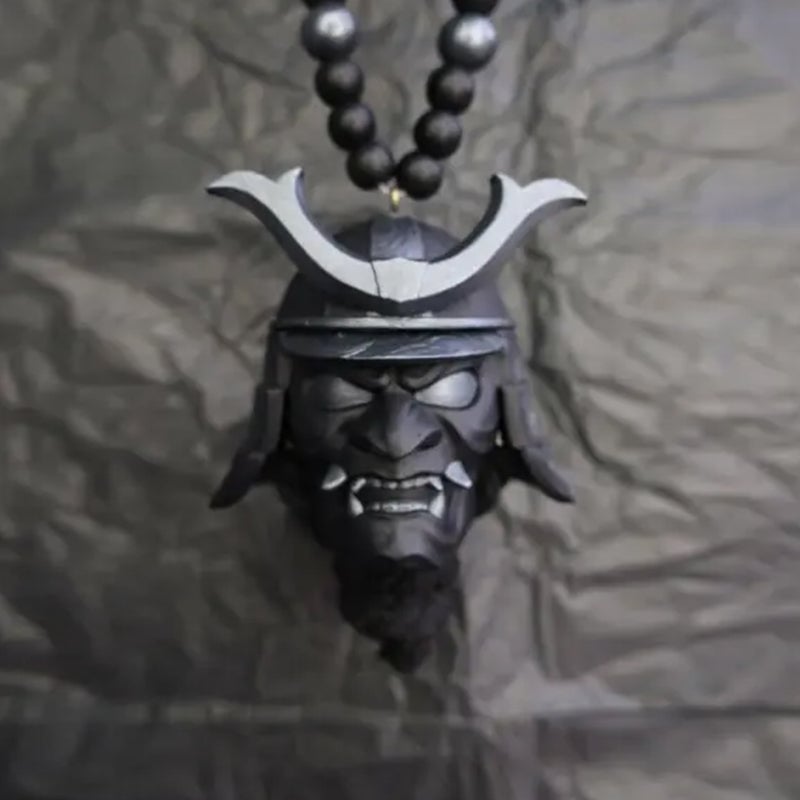 🔥Hot Sale🎉2023 Handcrafted Samurai Helmet Pendant