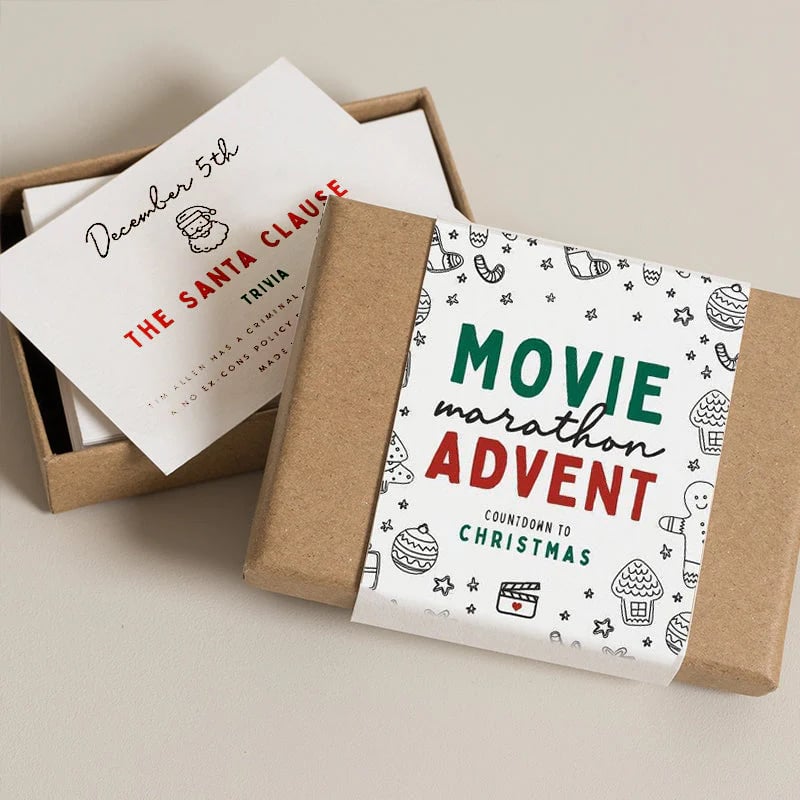 🎄Christmas Advent Calendar-🗃Twenty-Four Days Of Christmas Card Set