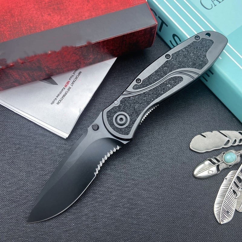 🔥Last Day 80% OFF - 1670 AUTO Folding Knife Two-Tone CPM-154 Wharncliffe Blade Aluminum Handles