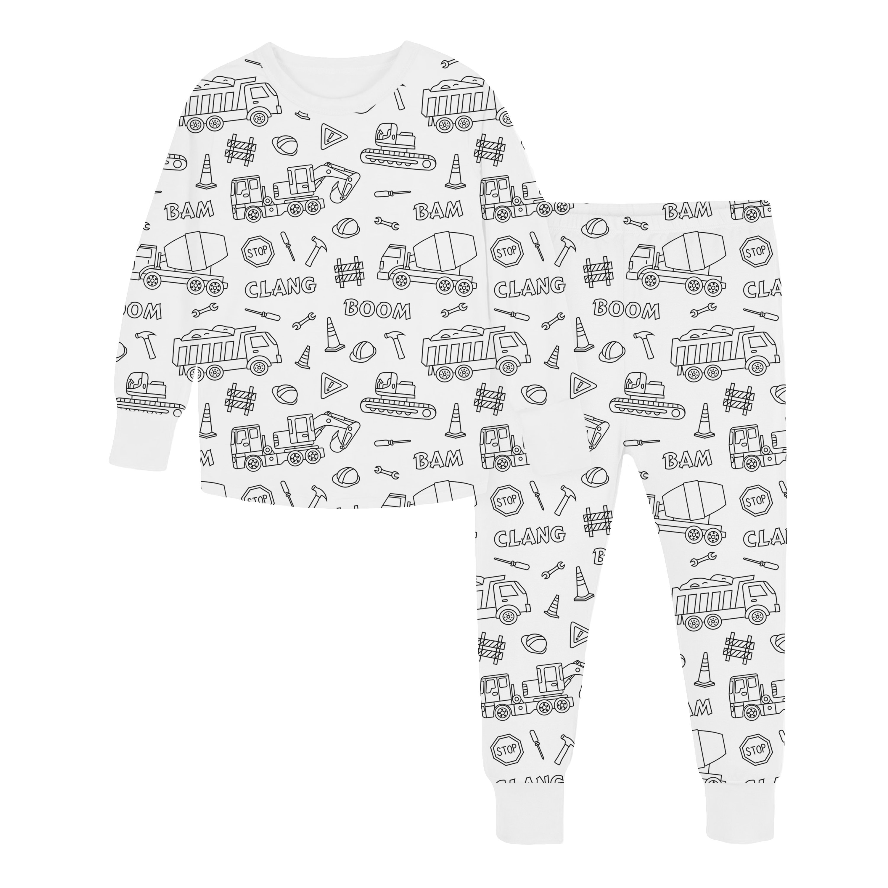 🎁TikTok Last Day Sale - 70% OFF🎨Kids colouring pajama sets with markers