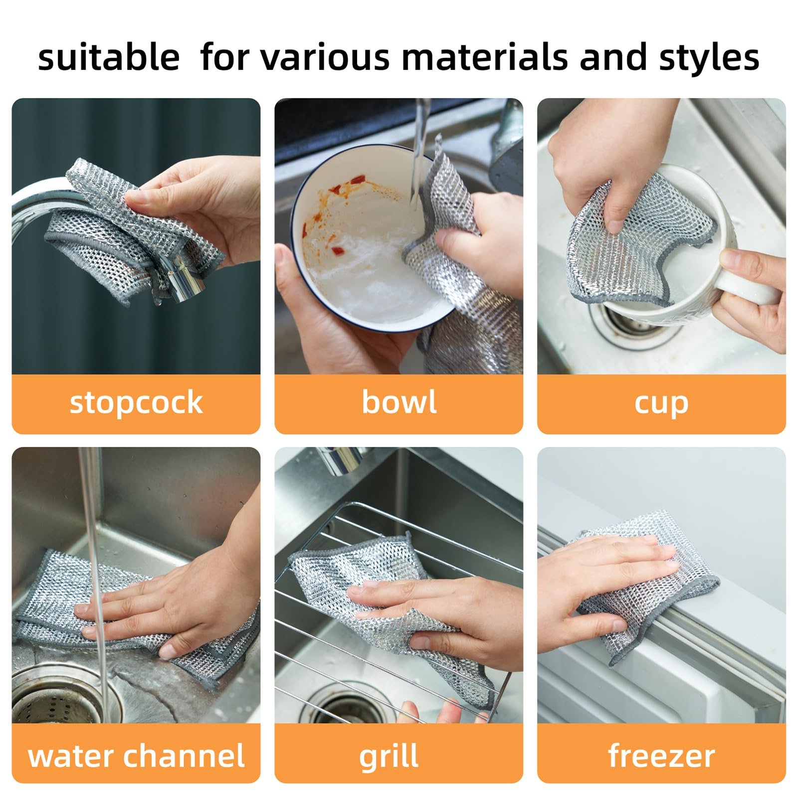 🔥Year-End Clearance - 47% OFF🔥2024 Multipurpose Wire Miracle Cleaning Cloths
