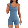 [Last Day Promotion 49% OFF] Seamless Square Neck One Piece Sport Romper Or Jumpsuit