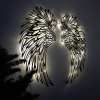 ✨Hot Sale✨1 PAIR ANGEL WINGS METAL WALL ART WITH LED LIGHTS-🎁GIFT TO HER