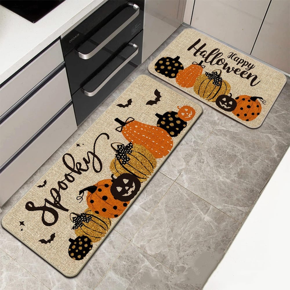 🎁TikTok Last Day Sale - 70% OFF🎉Halloween Kitchen Rugs Sets of 2🎃