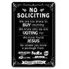 Funny No Soliciting Sign