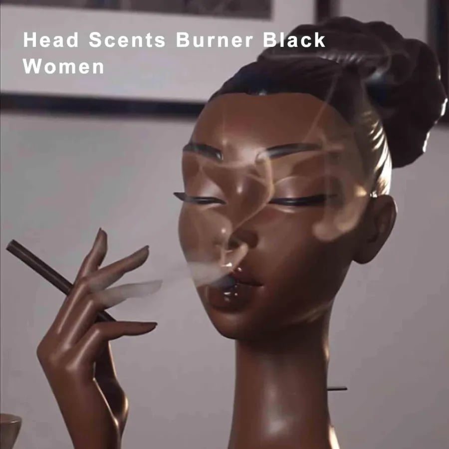 🔥Halloween Sale 60% OFF --Head Incense Burner Black Woman（BUY 2 FREE SHIPPING）