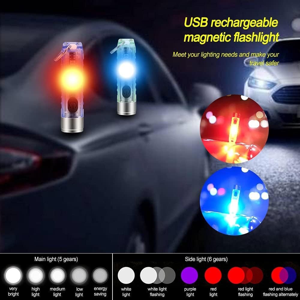 🔥Rechargeable Mini Tactical Keychain Flashlight