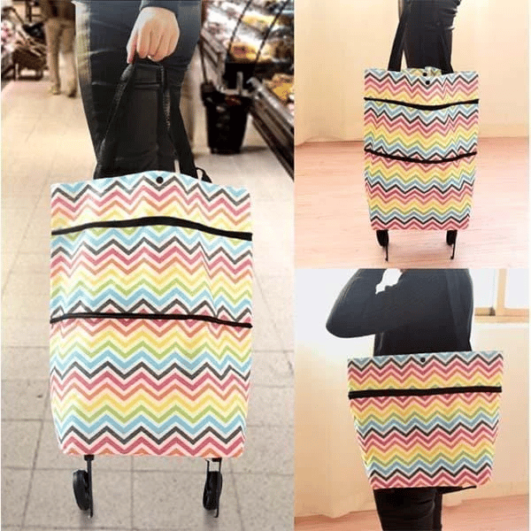 🎁TikTok Last Day Sale - 70% OFF🎉Foldable Shopping Trolley Tote Bag