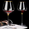 Taylor Luxury Gold Rim Burgundy Wine Glass