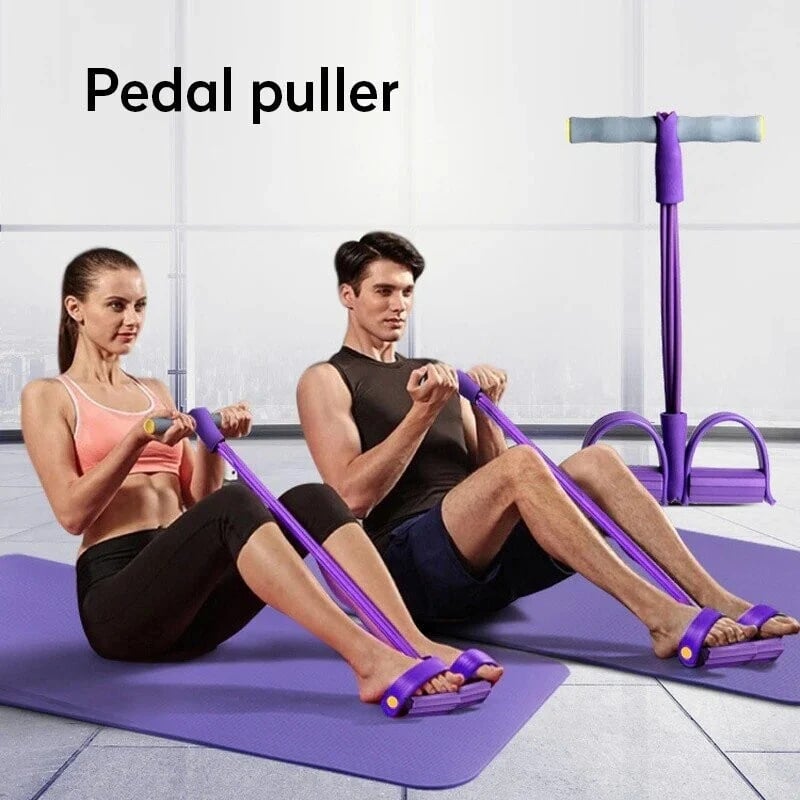 🔥LAST DAY SALE 49%🔥 –Fitness Resistance Bands-4 Tube Pedal Ankle Puller🔥BUY 2 FREE SHIPPING