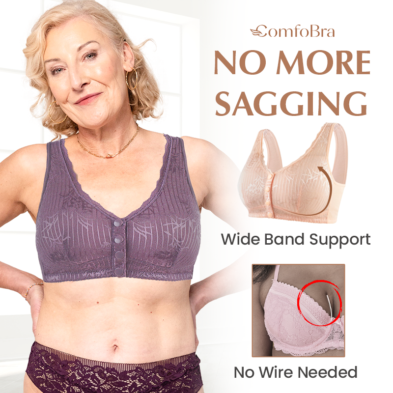 🎁LAST DAY 45% OFF🎁Front Closure Shaping Push Up ComfoBra - Thin Wireless Lace Bra