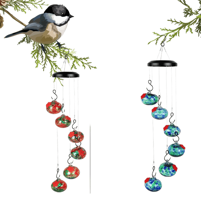 🔥Last Day Promotion 48% OFF-🎁-Charming Wind Chimes Hummingbird feeders