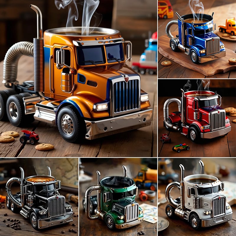 🔥Last 4 hours Sale -🥃Handcrafted Truck Coffee mug