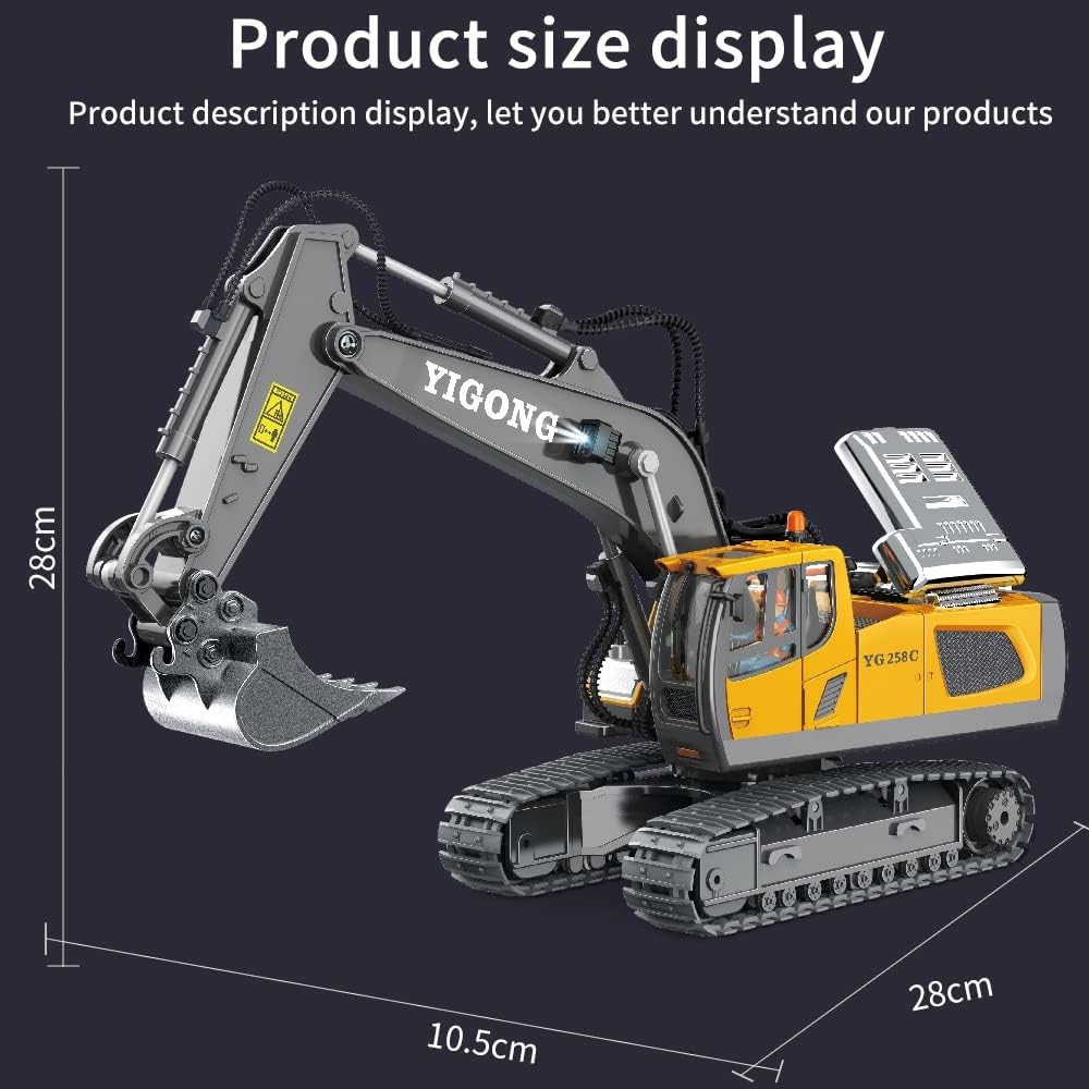 60% OFF-Alloy Plastic RC Excavator