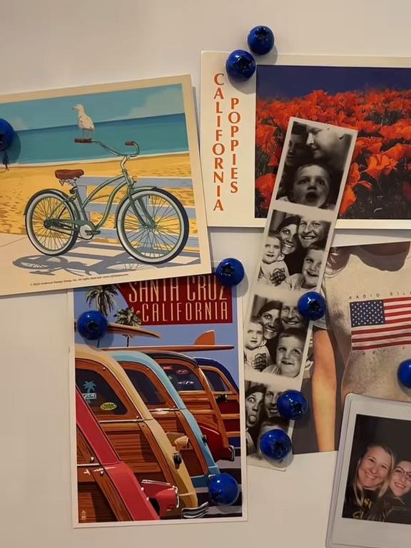 Handmade Blueberry Ceramic Magnets