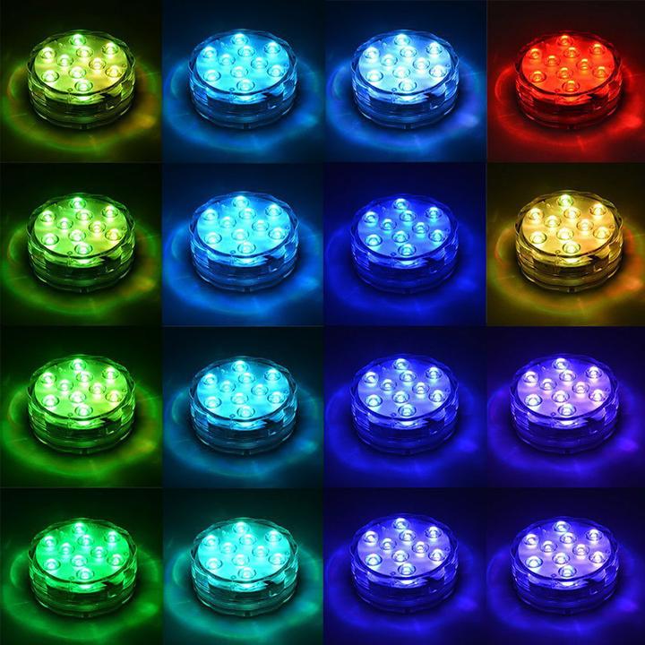 (🔥Clearance Sale - 40% OFF)💥Submersible LED Pool Lights Remote Control