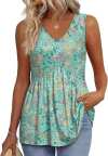 ⏰LAST DAY SALE 50% OFF💥Women Dressy Sleeveless V Neck Babydoll Tank Tops