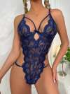 Midnight Blue Lace Teddy