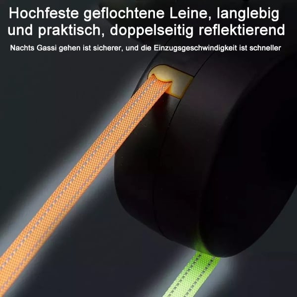 🔥Letzter Tag 50% RABATT-Ausziehbare Doppelleine für Hunde mit LED-Licht