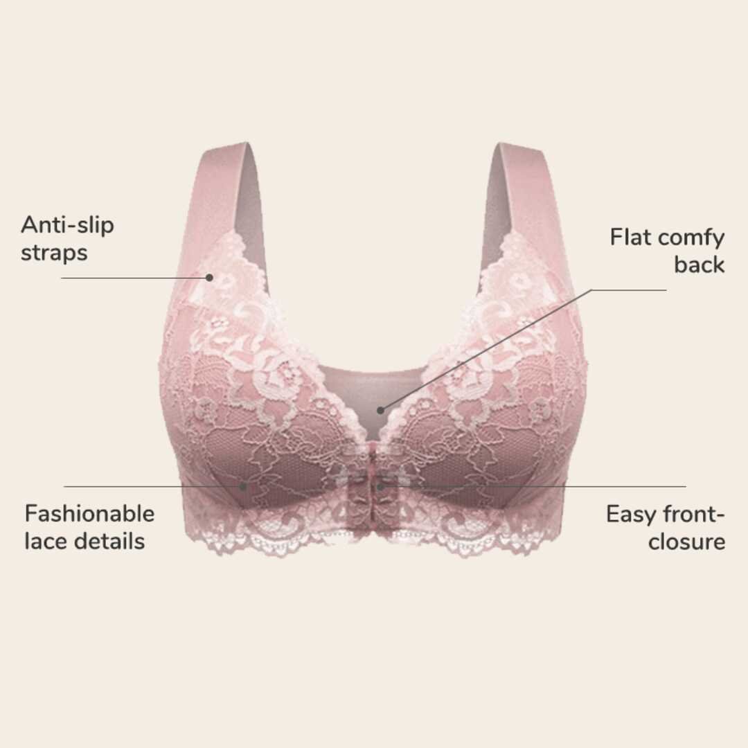 🎁LAST DAY 45% OFF🎁Front Closure 5D Shaping Push Up Bra – Seamless, Beauty Back, Comfy