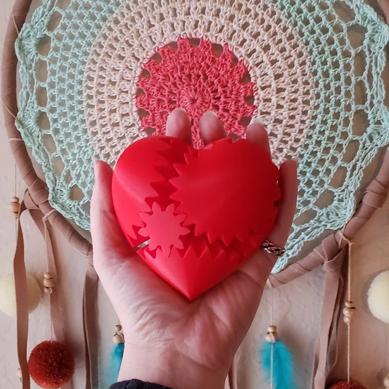 2024 HOT SALE🔥3D Printed Gear Heart