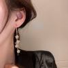 Fashion Crystal Flower Tassel Earrings